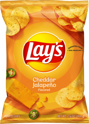 LAY'S® CHEDDAR JALAPEÑO FLAVORED POTATO CHIPS